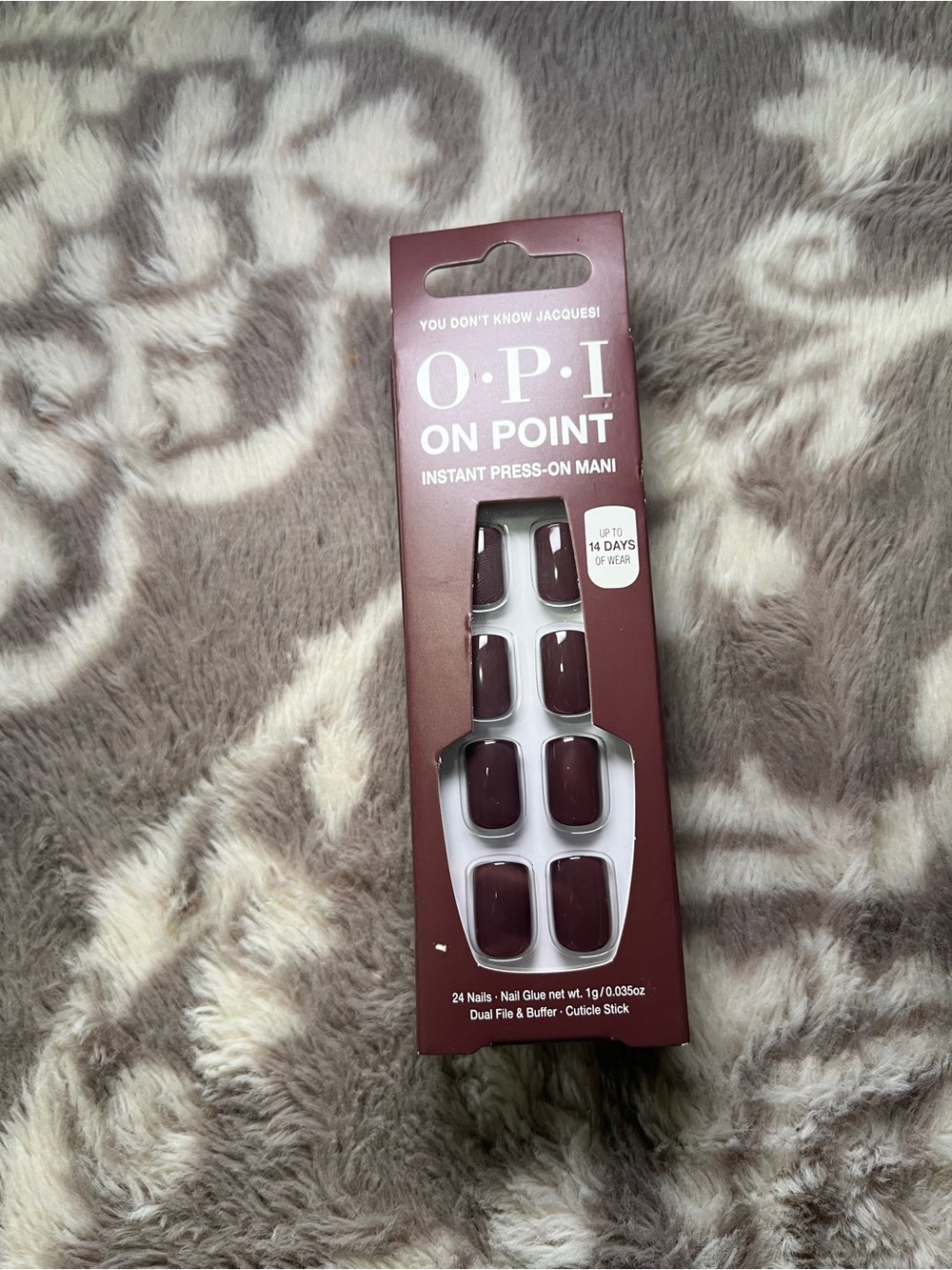 OPI On Point Instant Press-On Nails – “You Don’t Know Jacques!” | Deep Brown